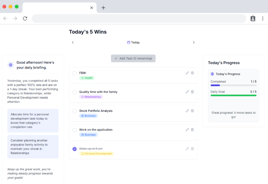 Focus Up Browser View